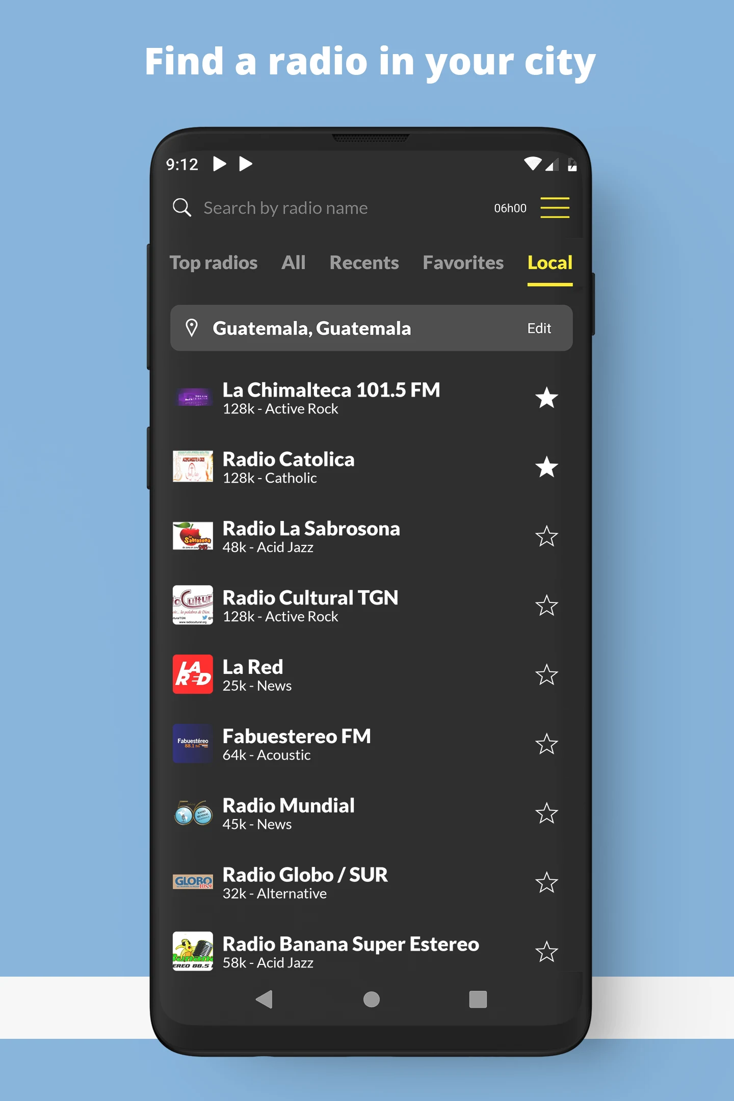 Radio Guatemala FM online screenshot